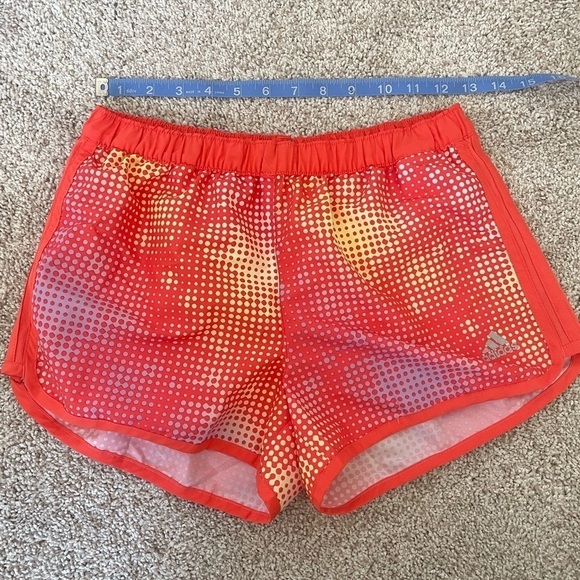 Adidas athletic running shorts small orange yellow - Picture 8 of 8